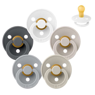 Bibs Rund Colour Napp - Sampak - 5 st. - strl. 1 - Regnig dag 