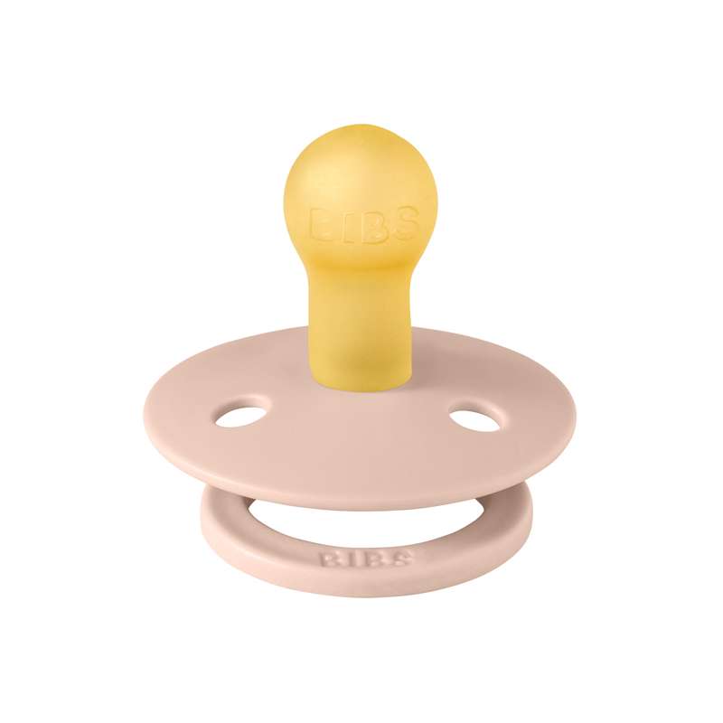 BIBS Rund Colour Napp - Stl. 1 - Naturgummi - Ladybug Studio - Blush