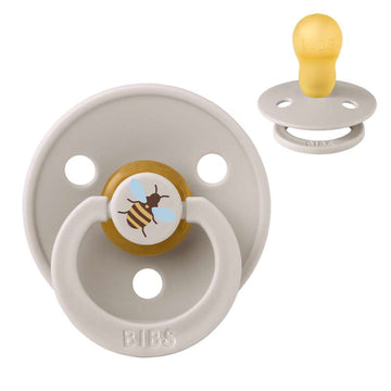 BIBS Rund Colour Napp - Stl. 3 - Naturgummi - Bumblebee Studio - Mushroom