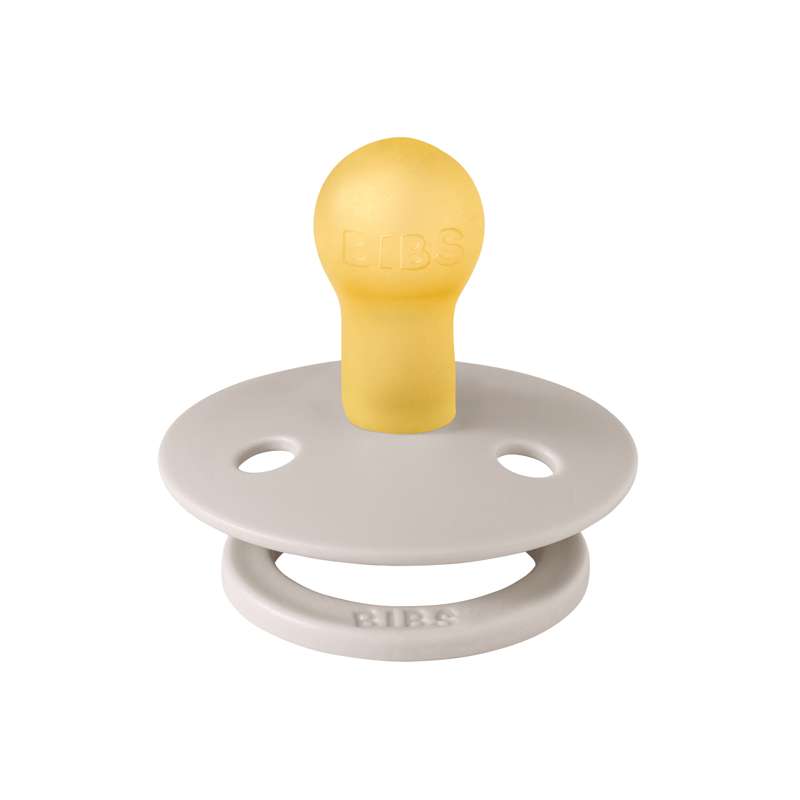 BIBS Rund Colour Napp - Stl. 1 - Naturgummi - Bumblebee Studio - Mushroom
