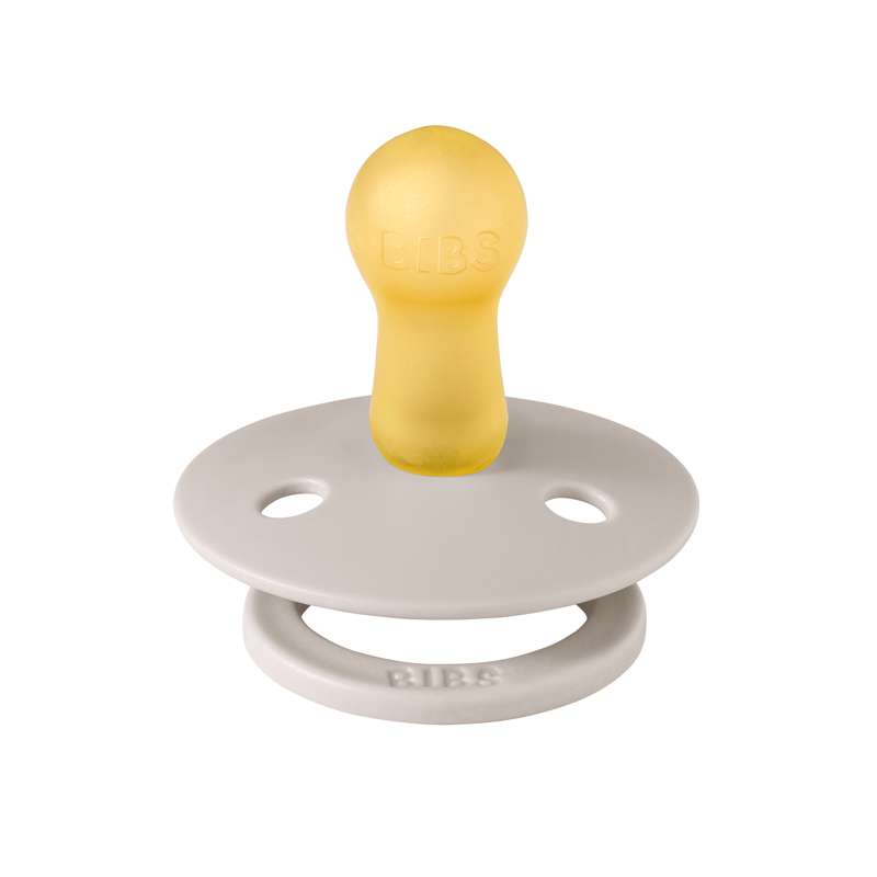 BIBS Rund Colour Napp - Stl. 2 - Naturgummi - Bumblebee Studio - Mushroom