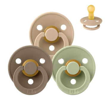 Bibs Rund Colour Napp - Sampak - 3 st. - strl. 2 - Mjuk Höst 