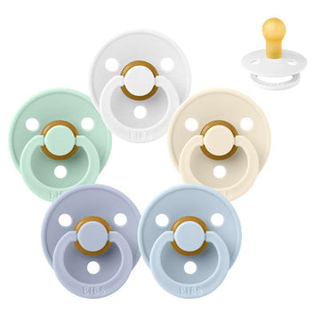 Bibs Rund Colour Napp - Sampak - 5 st. - strl. 1 - Vintern kommer 