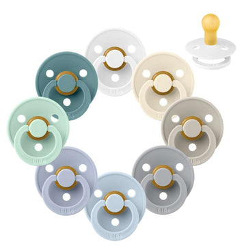 Bibs Rund Colour Napp - Sampack - 8 st. - strl. 1 - Vintern kommer 