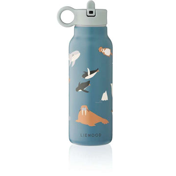 Liewood Falk Drikkedunk - Rustfrit Stål - 350 ml. - Arctic Sea/ Ocean View