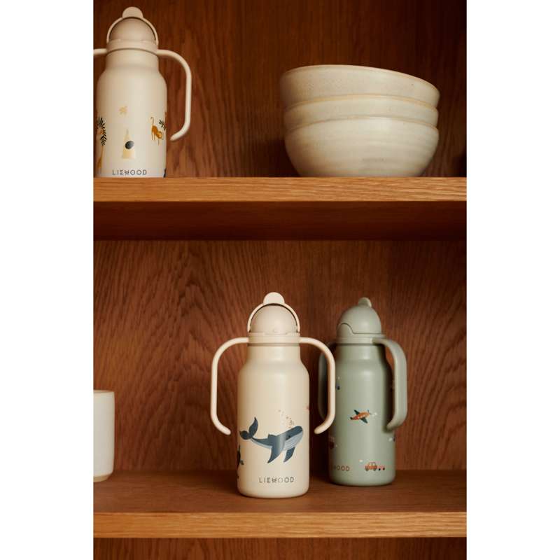 Liewood Kimmie Drikkeflaske - Rustfrit Stål - 250ml - Sea Creature/Sandy