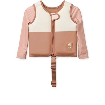 Liewood Dove Badväst med Ärmar - Tuscany Rose Multi Mix 