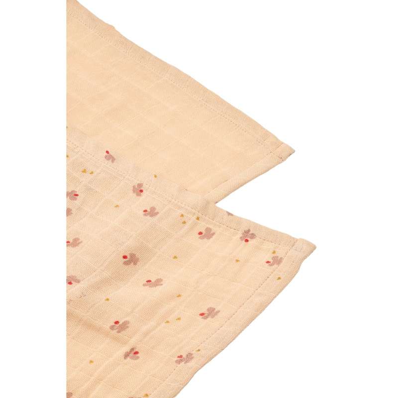 Liewood Lewis Muslin Tygblöjor - 2-pack - Mini Butterfly/Apple Blossom Mix 