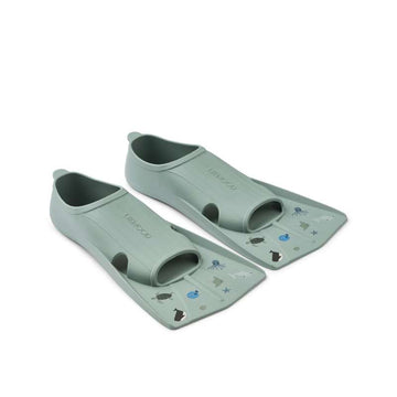 Liewood Gustav Tryckt Simfötter - Hav/Pepparmint 