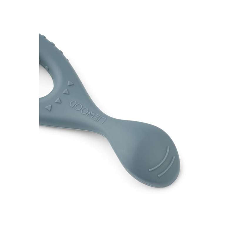 Liewood Liewood Liva Bløde Babyskeer - 4-pak - Silikone - Whale Blue Multi Mix