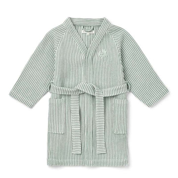 Liewood Bertha Bathrobe - Y/D Stripe Peppermint/Creme de la Creme