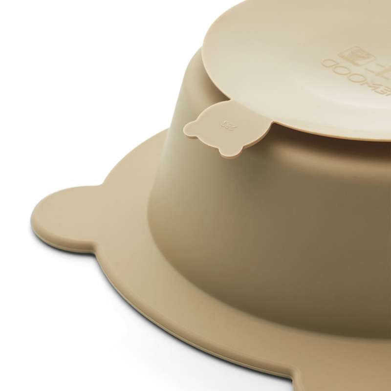 Liewood Peony Halksäker Skål - 2-Pack - Sandy/Oat