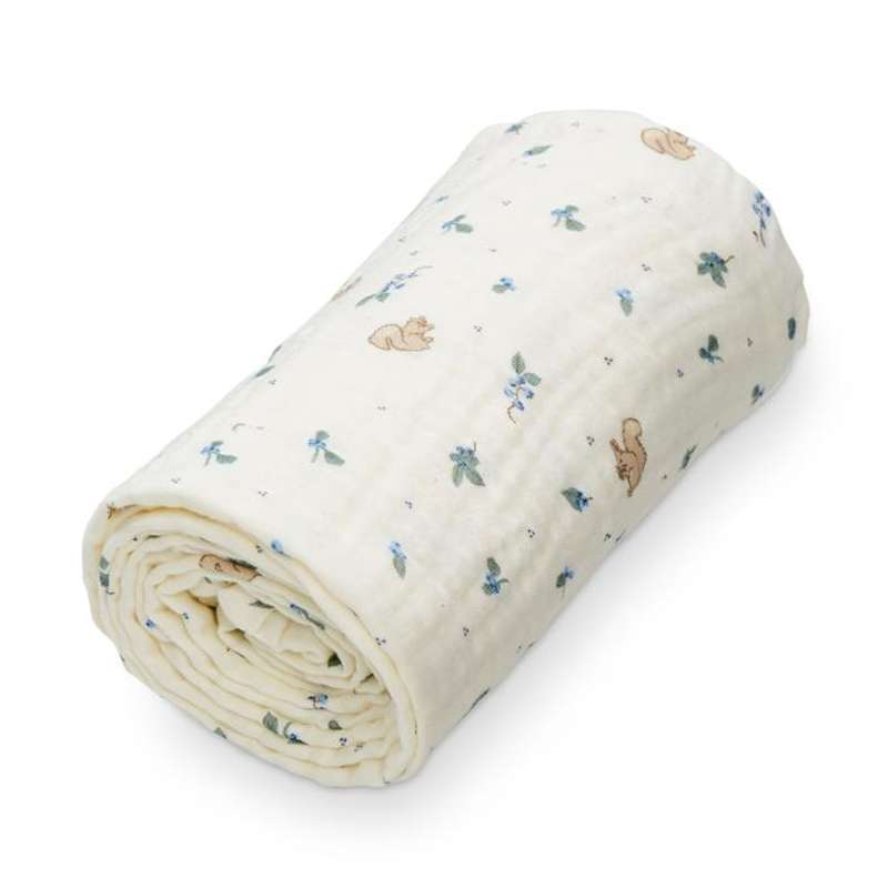 Cam Cam Copenhagen Muslin Babytæppe - GOTS - Blueberries