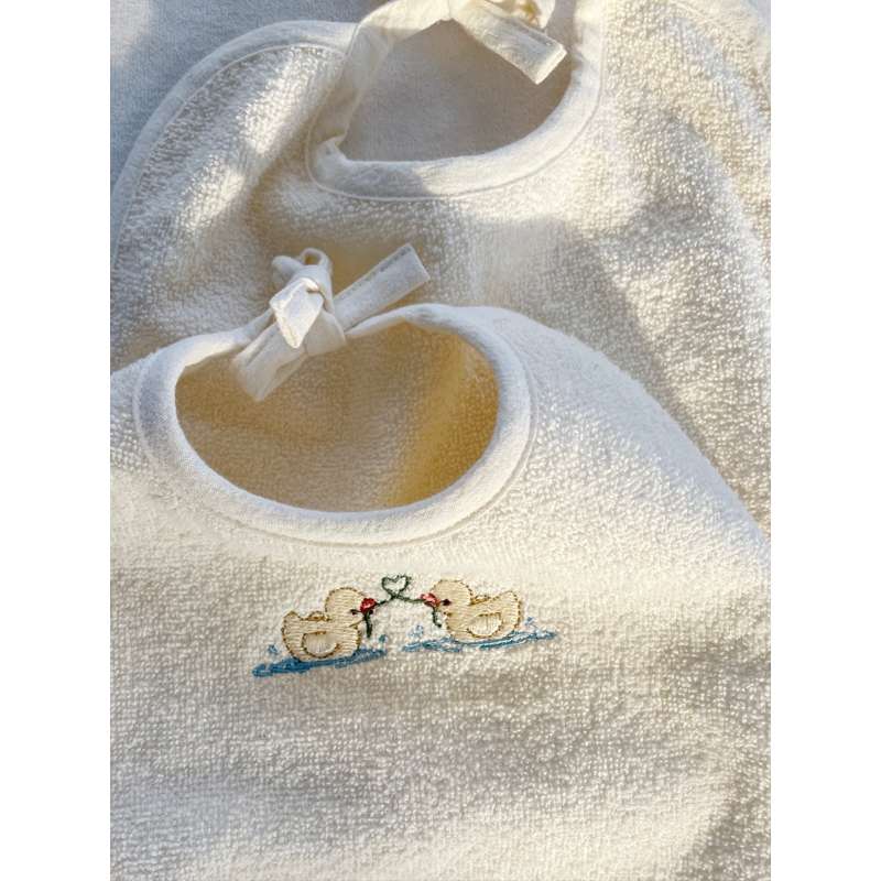 Fanga Fontana Figo Terry Hagesmække - 2-pak - GOTS - Antique White