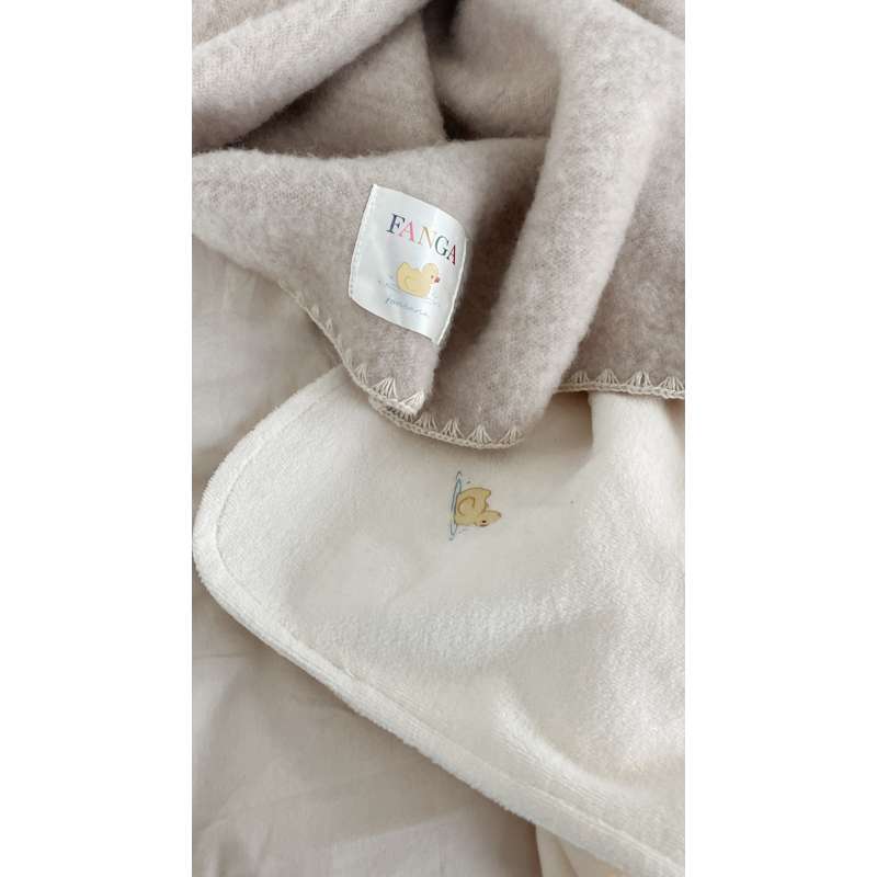 Fanga Fontana Elu Babytæppe - GOTS - Antique White