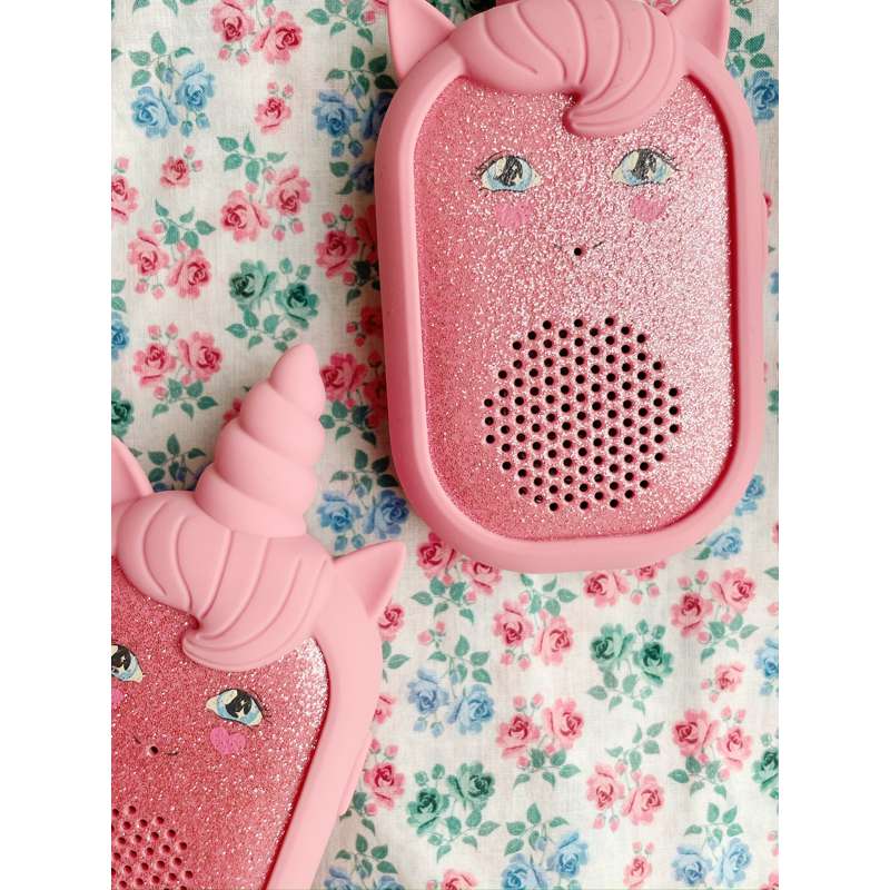 Konges Sløjd Walkie Talkie - Glitter Unicorn - Sparkling Pink