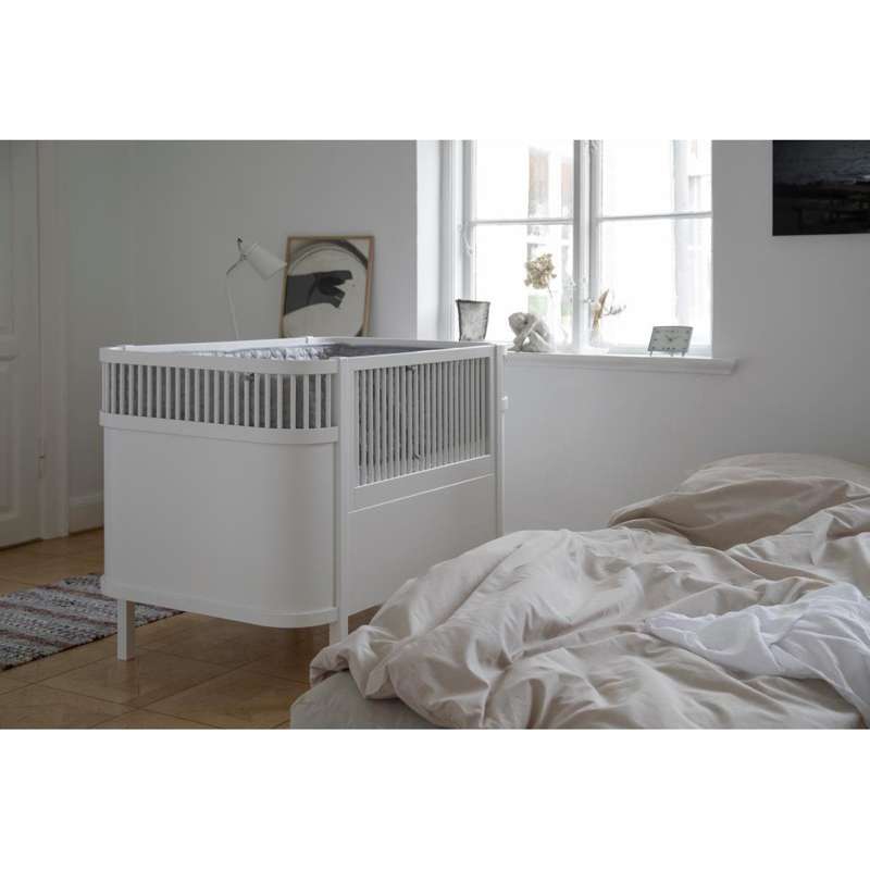 Sebra Sängen 70x112,5/155 cm - Klassisk, Baby och Junior - Vit