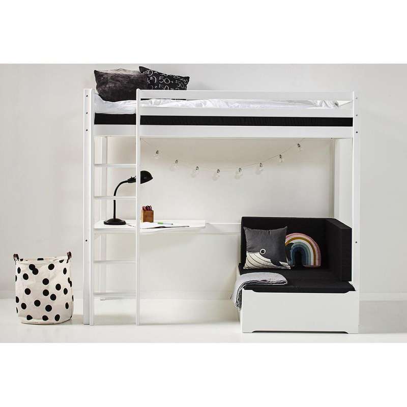 Hoppekids Madras til Lounge Modul - 80x200 cm. - 5-delt - Sort