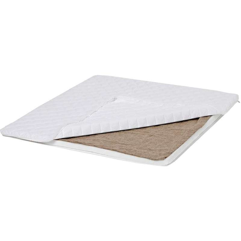 Hoppekids Kravlegårdsmadras - 80x86x3 cm. - Hvid