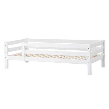 Hoppekids ECO Luxury - Juniorsäng - 90x200 cm. - 3/4 Sänggavel - Flexibel Botten - Vit