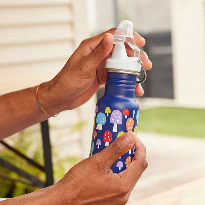 Klean Kanteen Classic Drikkedunk - Kid SippyCap - 355ml - Mushrooms
