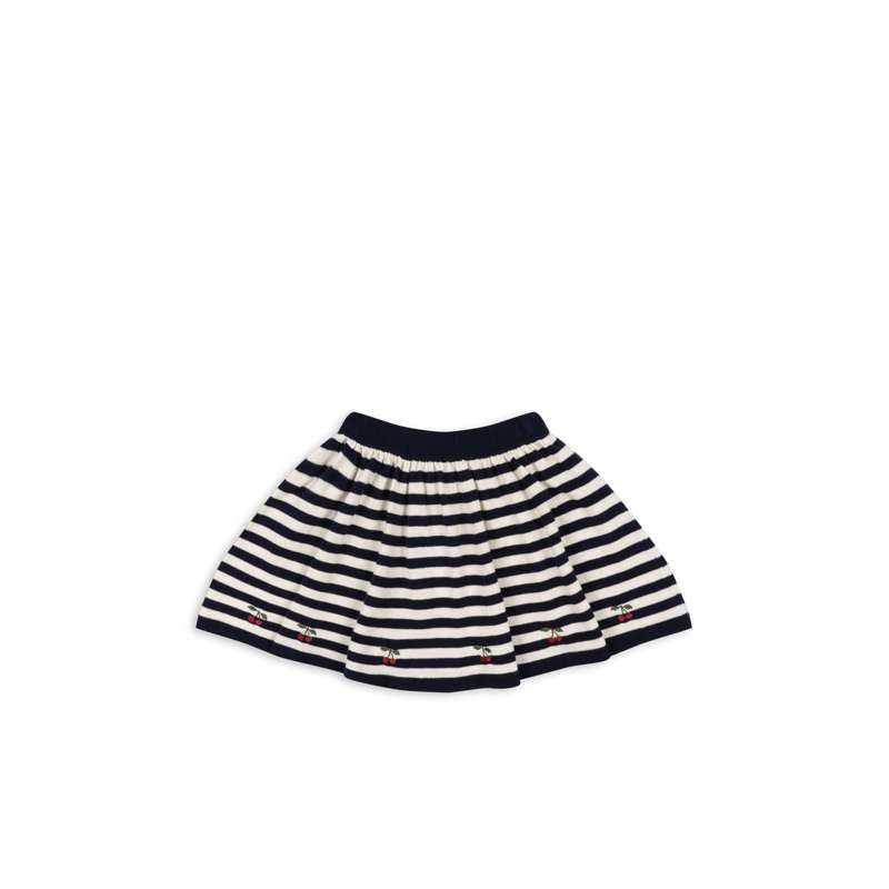 Konges Sløjd Venton Stickad Kjol - GOTS - Marin Stripe