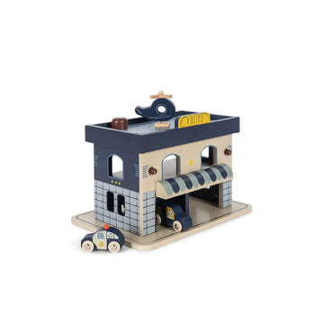 Konges Sløjd Politistation i Træ - FSC - Blue Multi