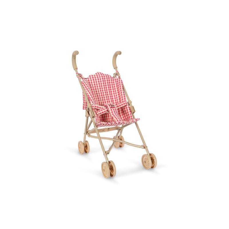 Konges Sløjd Cheeky Dukkeklapvogn - Bubblegum Check