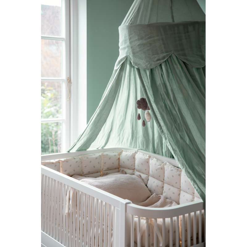 Sebra Cloud sänghimmel - Dusty Green