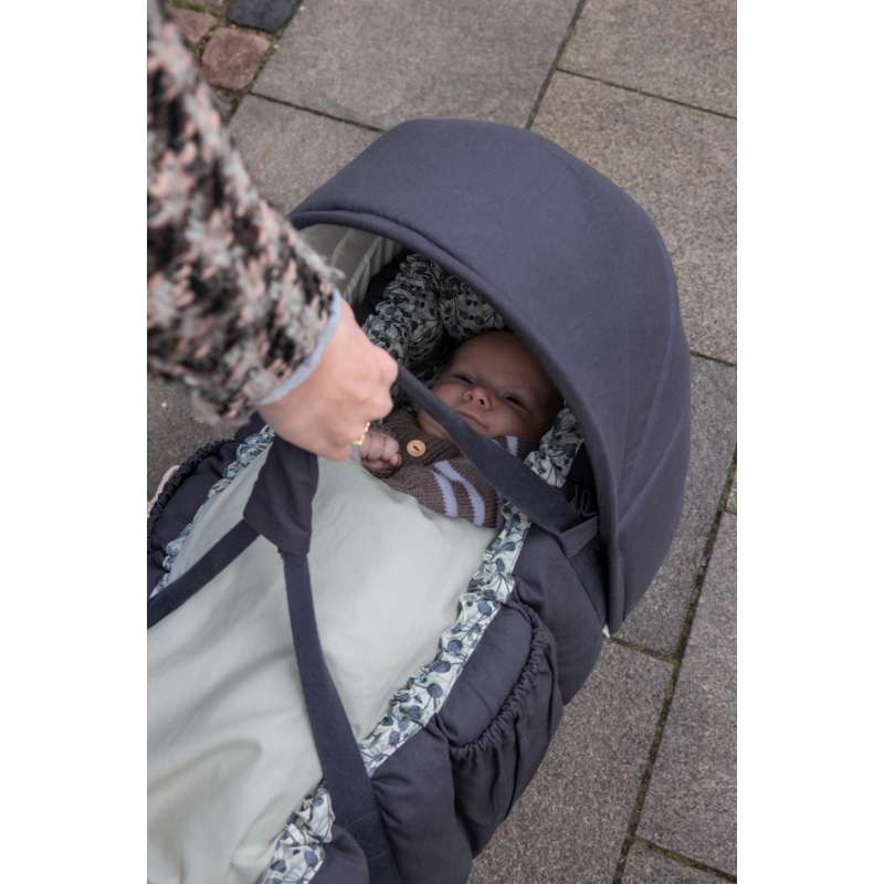 Sebra 3-i-1 Babynest m. Kaleche - Blue Olive