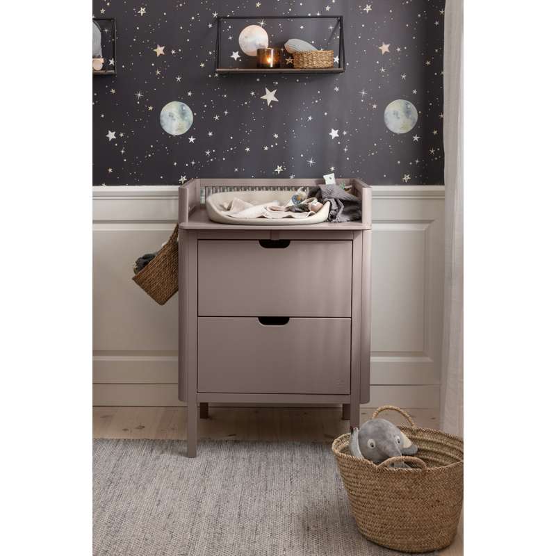Sebra Skötbord med lådor - Jetty Beige