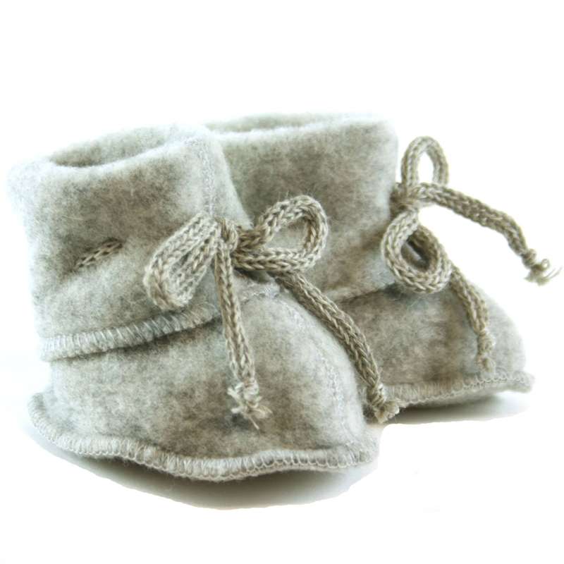 Engel Natur Babyfoder - Fleece i ren ull - Gråmelerad